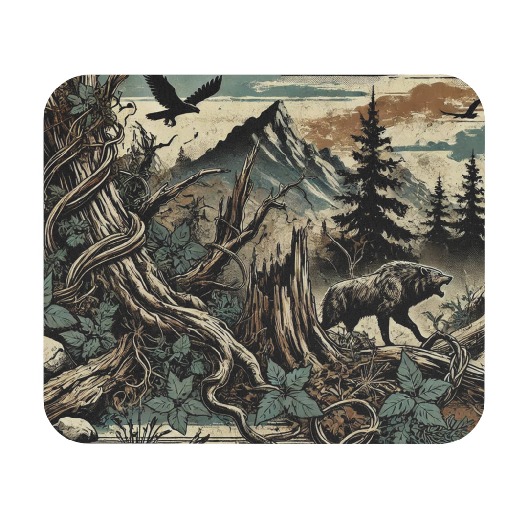 Wild Wolf Mouse Pad (Rectangle)