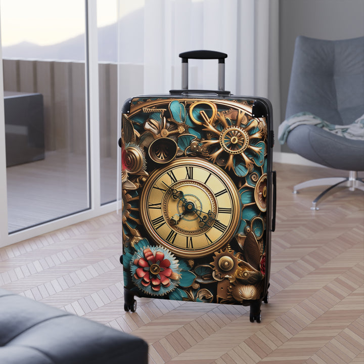 Steam Punk Flowers Suitcase