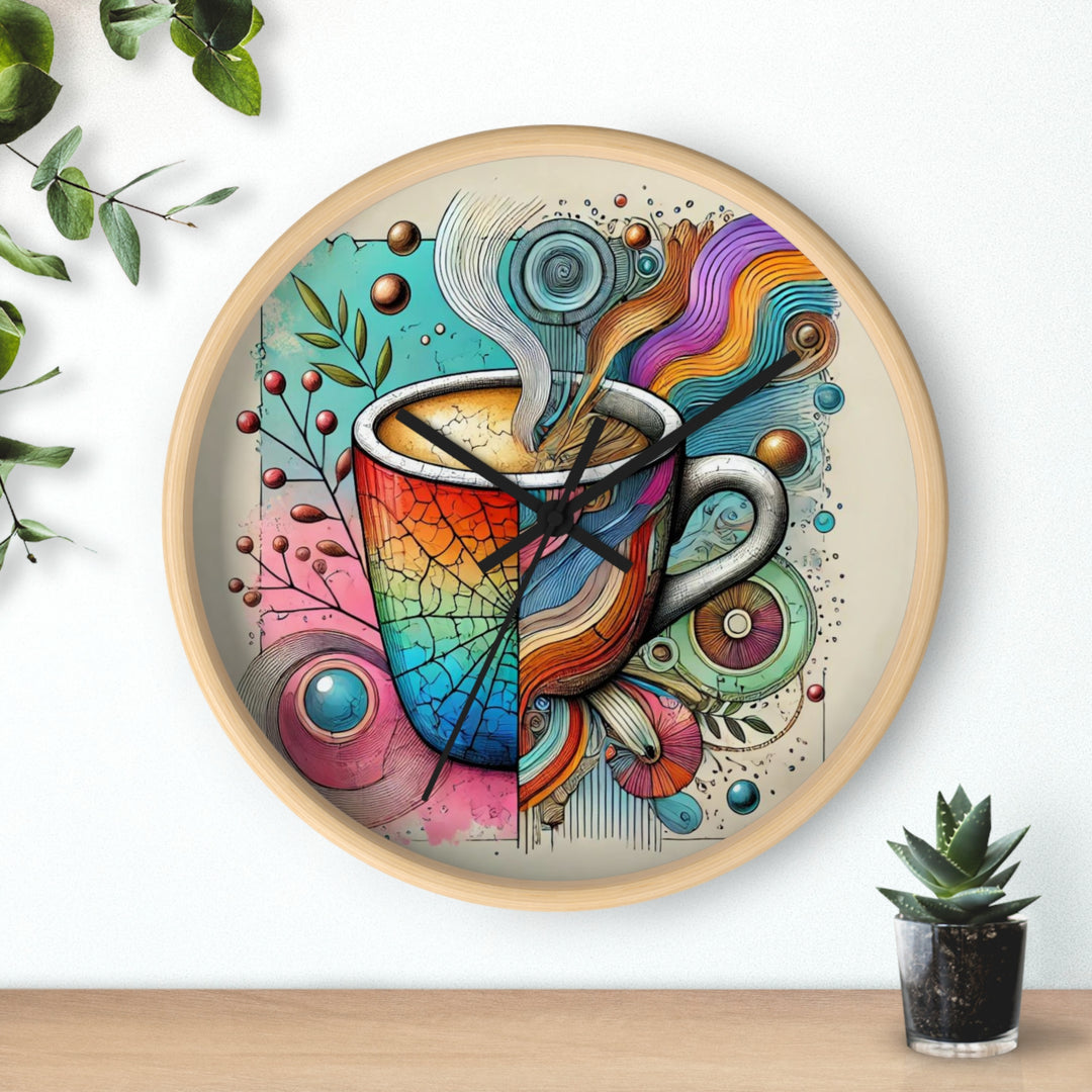 Coffee Colors Wall Clock