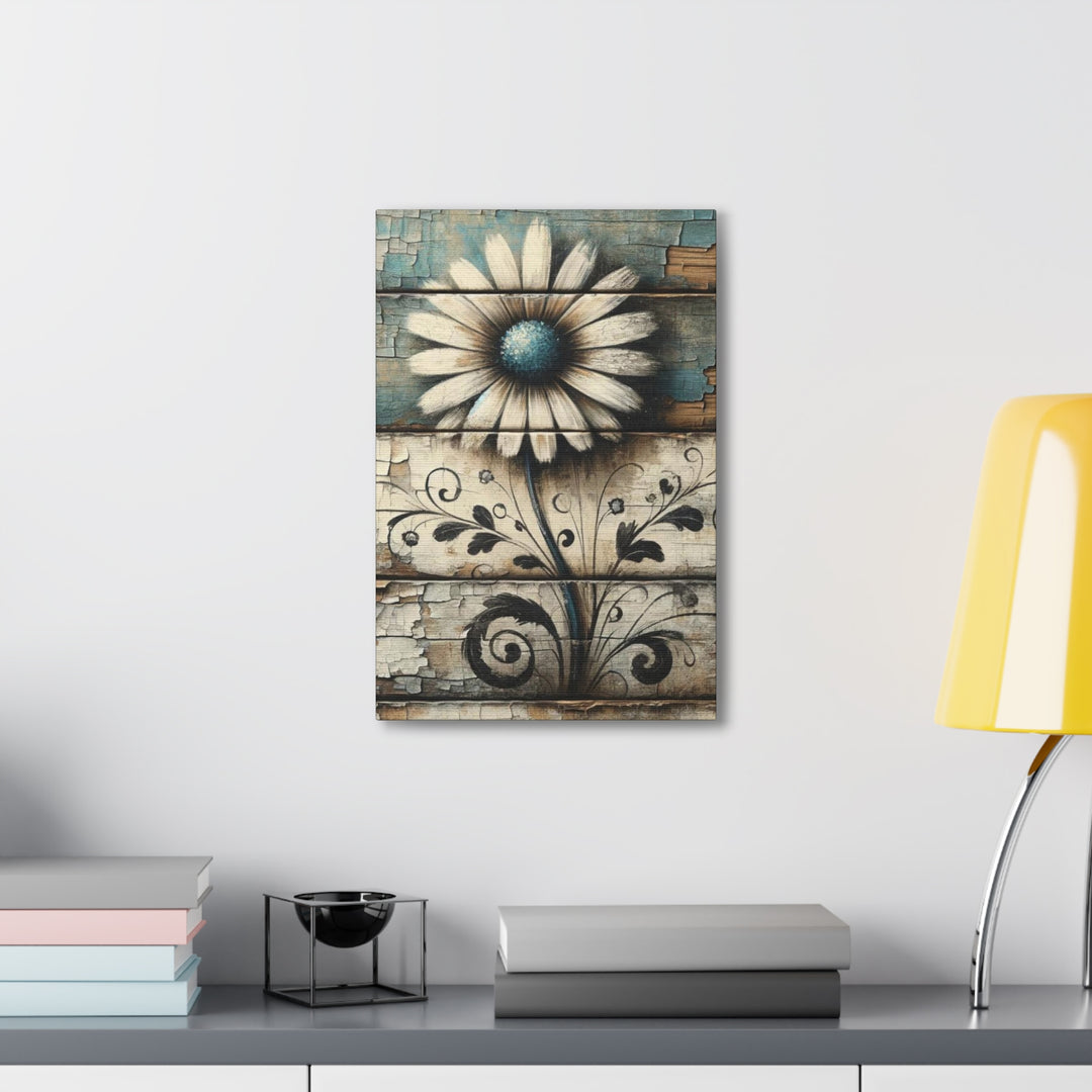 Rustic Daisy Canvas Gallery Wraps