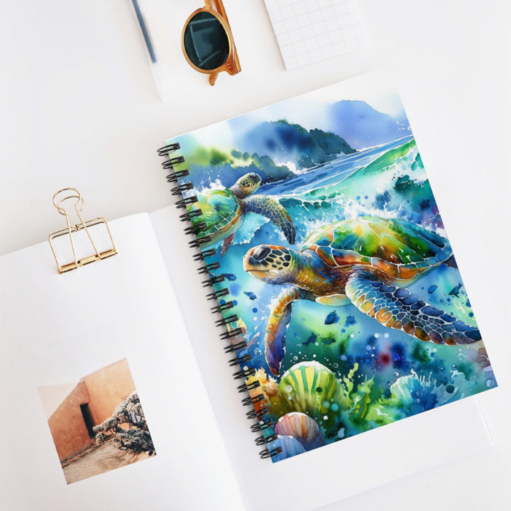 Sea Turtles Spiral Notebook - Ruled Line