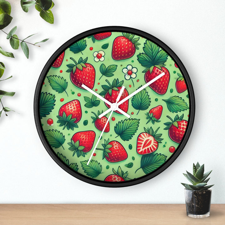 Strawberries Wall Clock