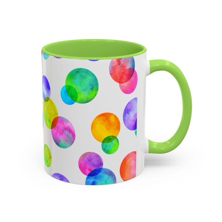 Polka Dot Colorful Mugs, 11oz