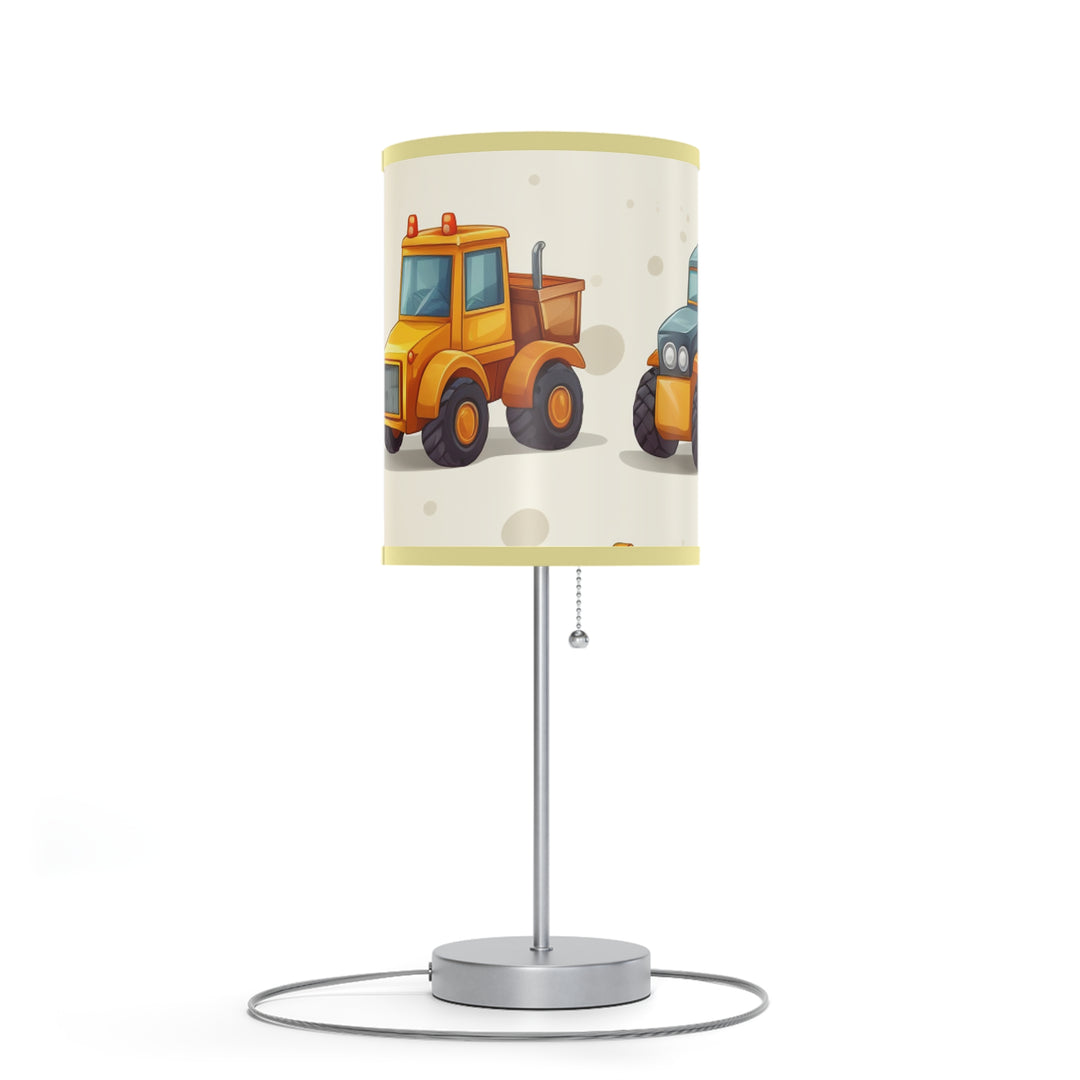 Construction Vehicle Lamp on a Stand