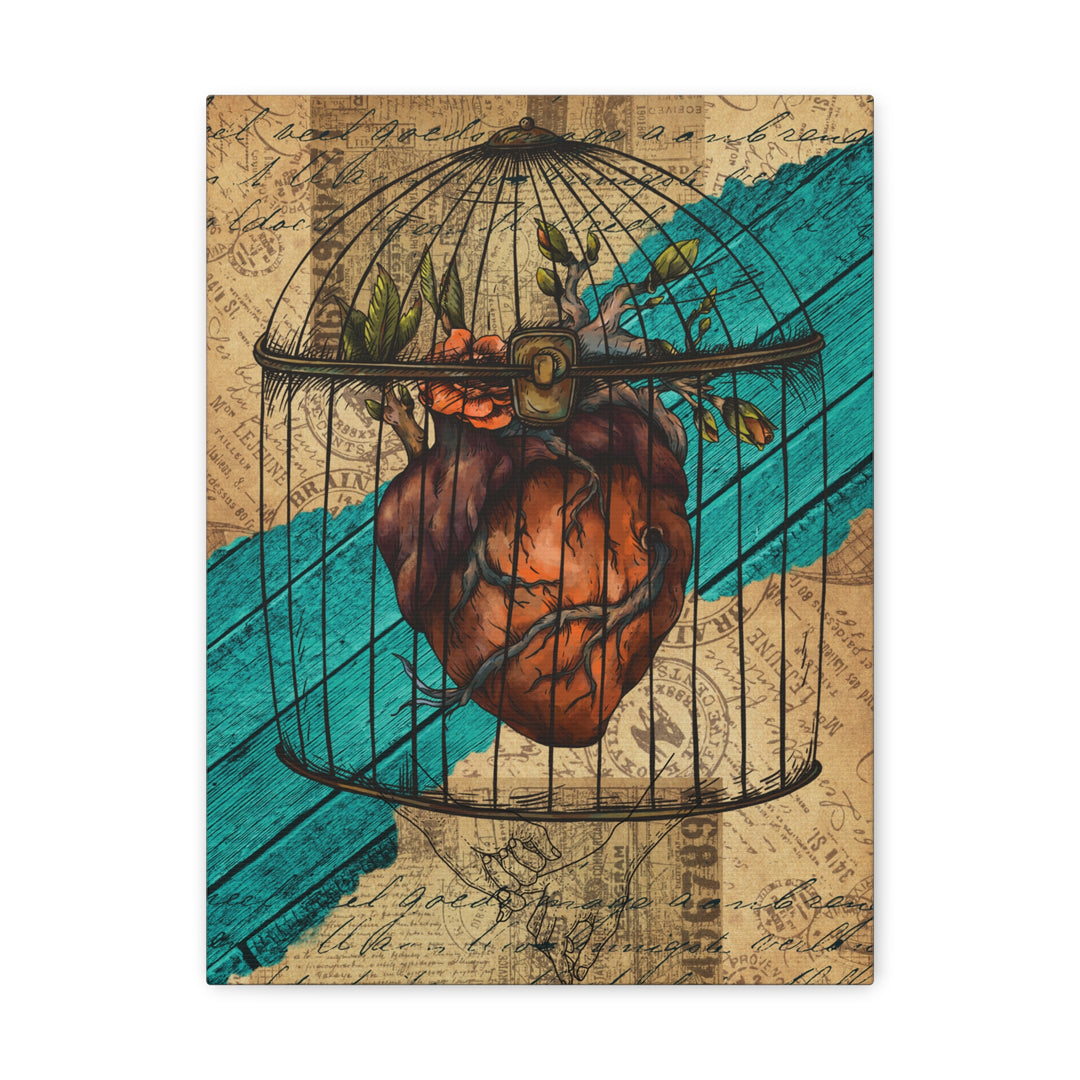 Caged Heart Canvas Gallery Wraps