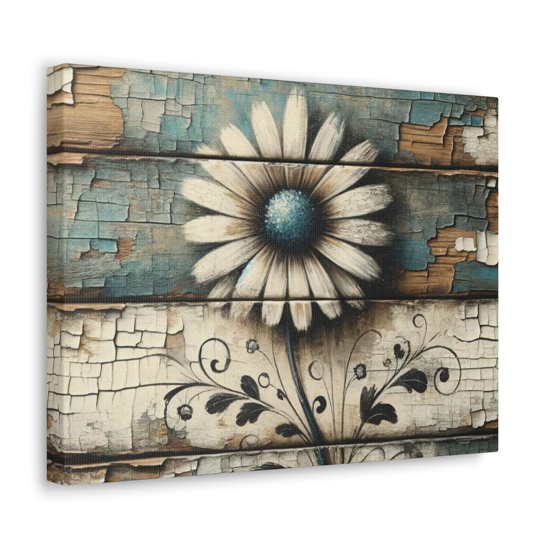 Rustic Daisy Canvas Gallery Wraps