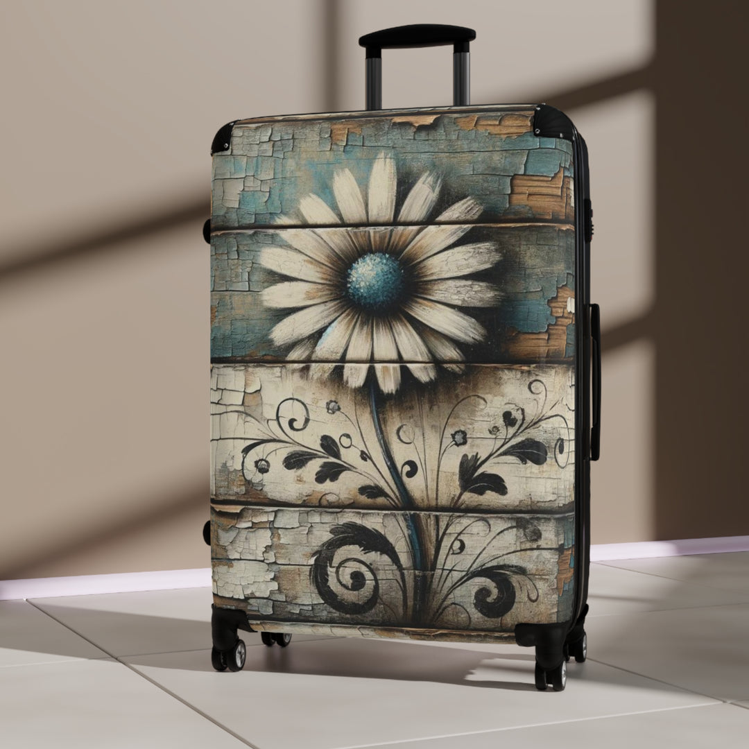 Rustic Daisy Suitcase