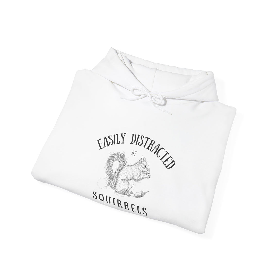 Easily Distracted By Squirrels Unisex Heavy Blend™ Hooded Sweatshirt