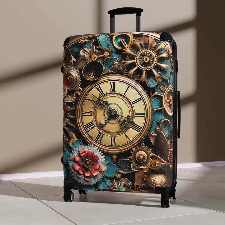 Steam Punk Flowers Suitcase