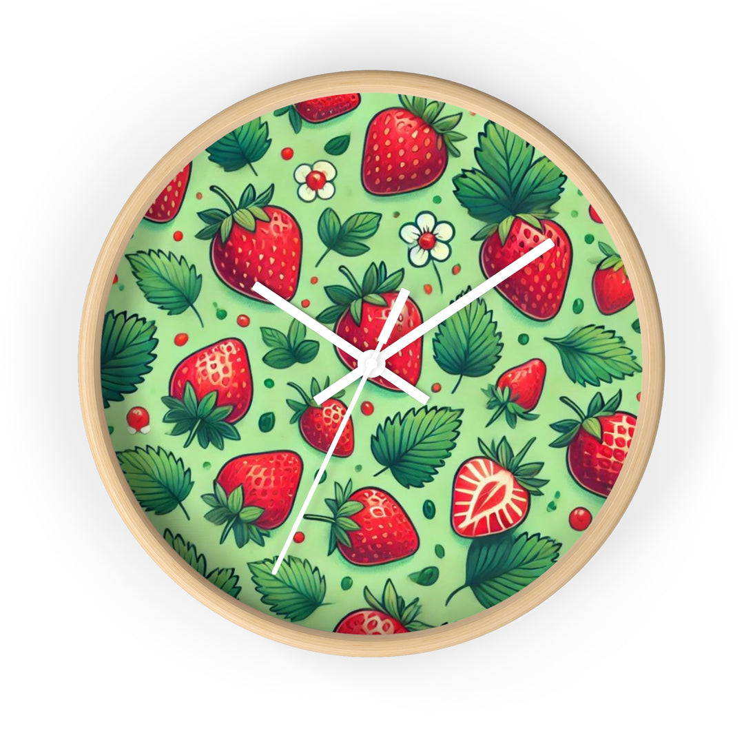 Strawberries Wall Clock