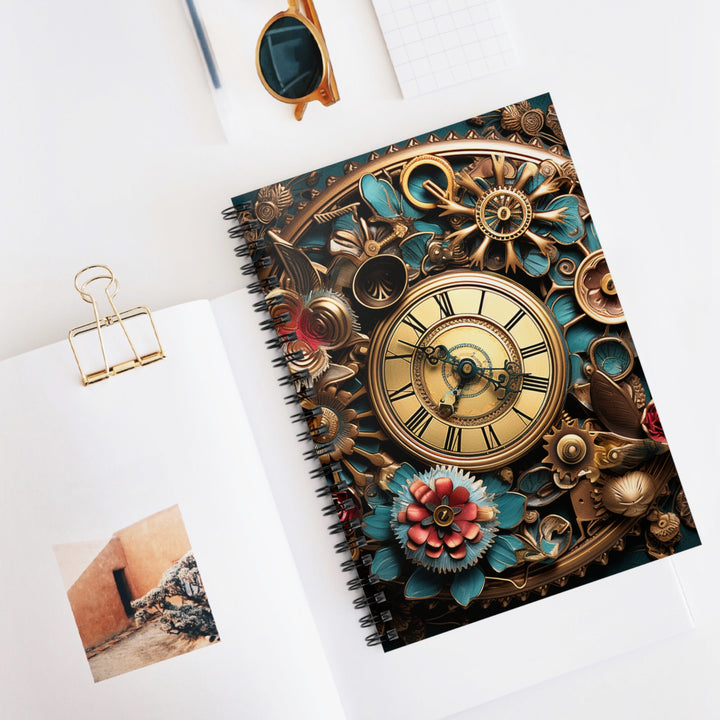 Grand Gears Spiral Notebook - Ruled Line