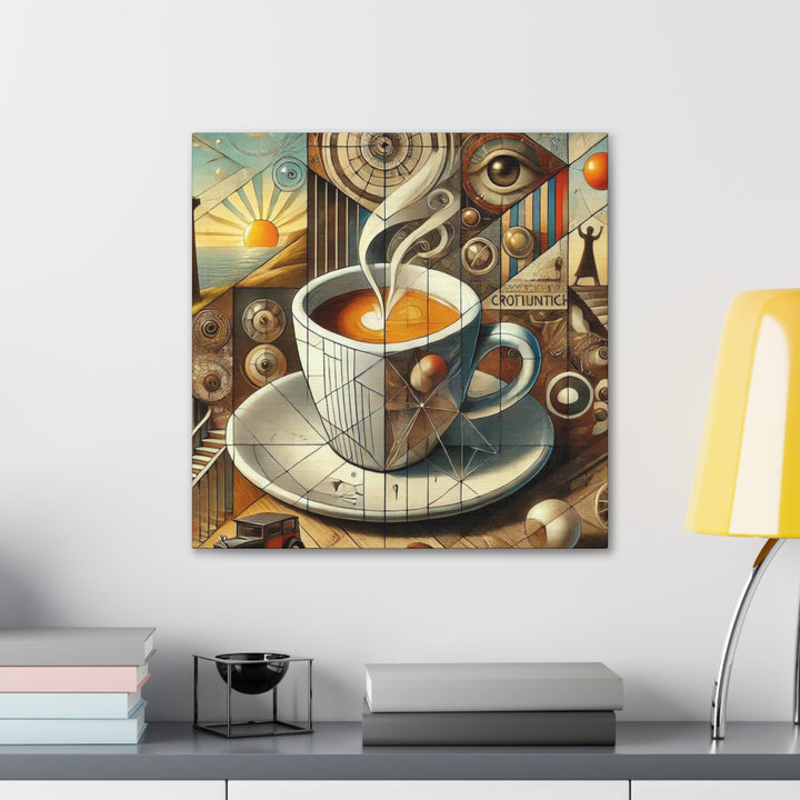 Abstract Coffee Time Canvas Gallery Wraps