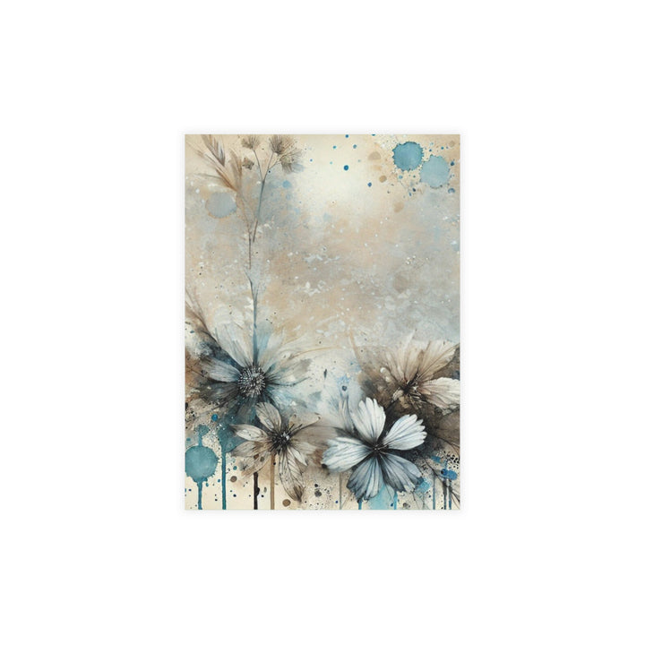 Painted Flowers Postcard Bundles (envelopes included)