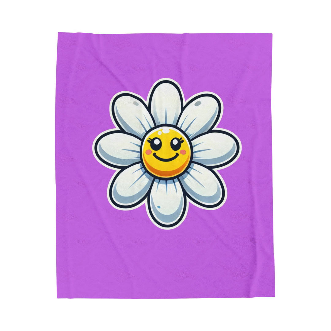 Daisy Velveteen Plush Blanket