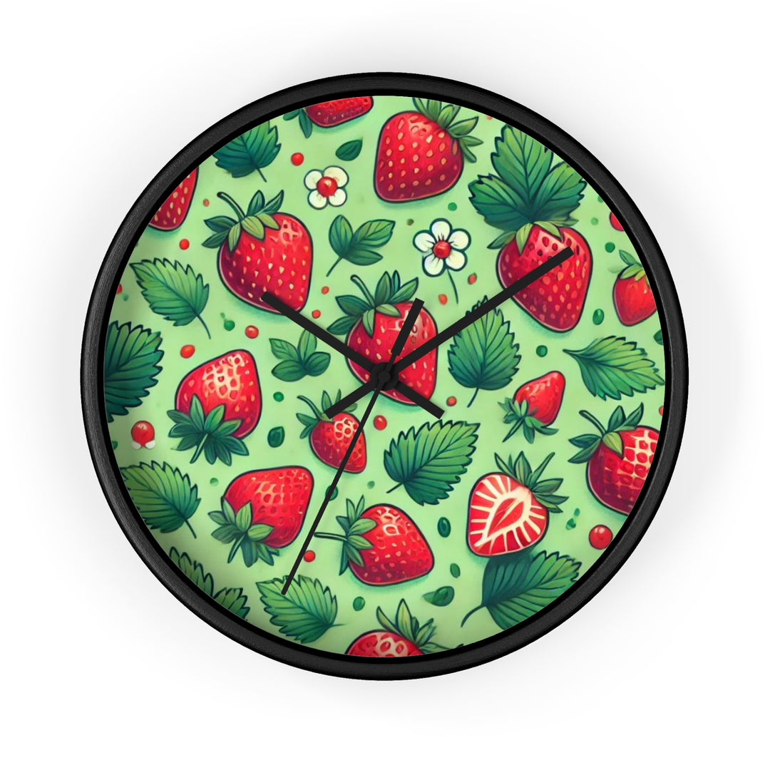 Strawberries Wall Clock