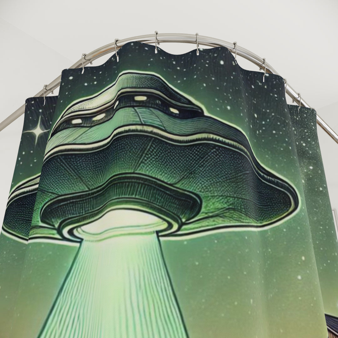 Alien Abduction Shower Curtains