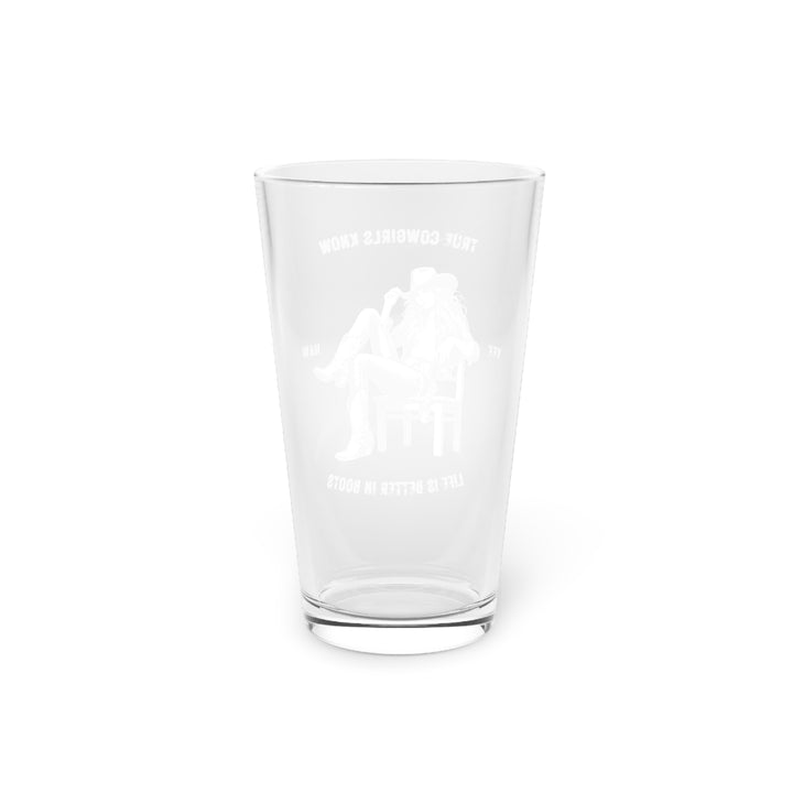 True Cowgirls Pint Glass, 16oz