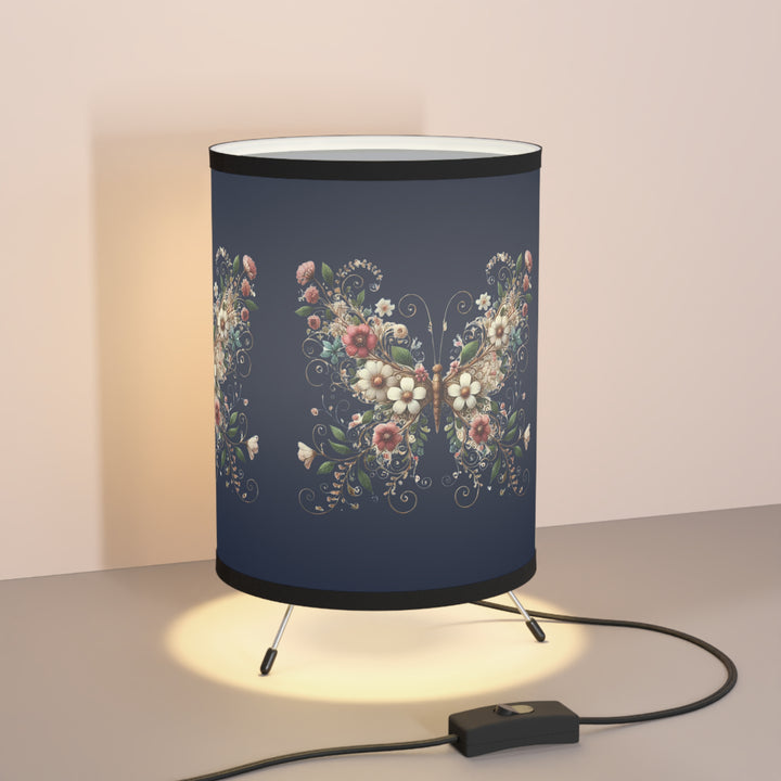 Flower Butterfly Tripod Lamp