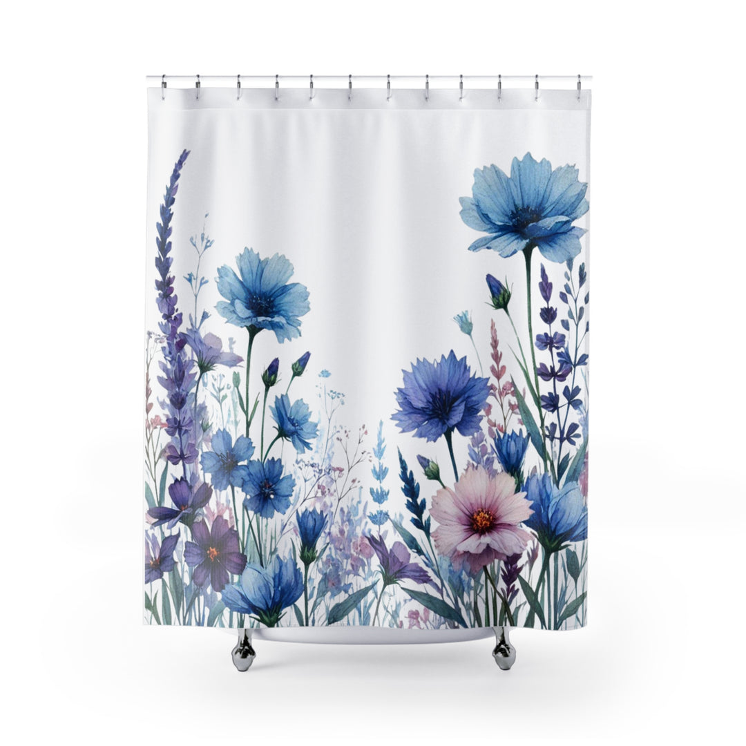 Blue Beauty Shower Curtain