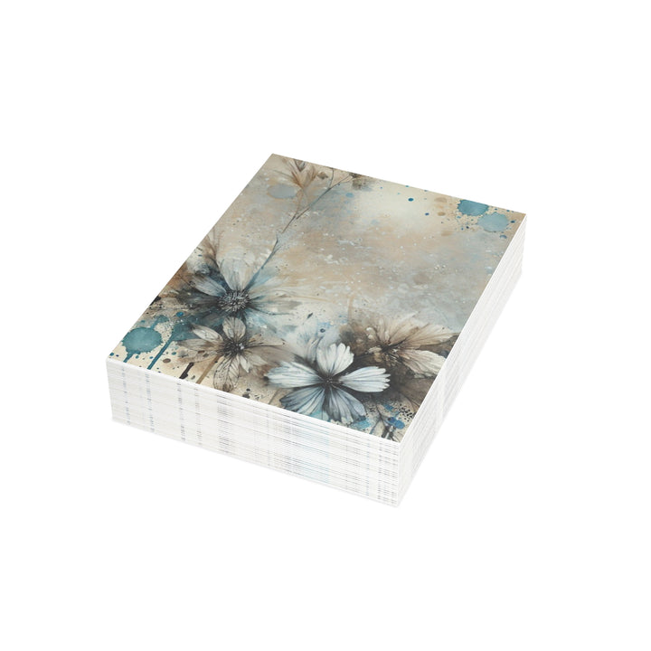 Painted Flowers Postcard Bundles (envelopes included)