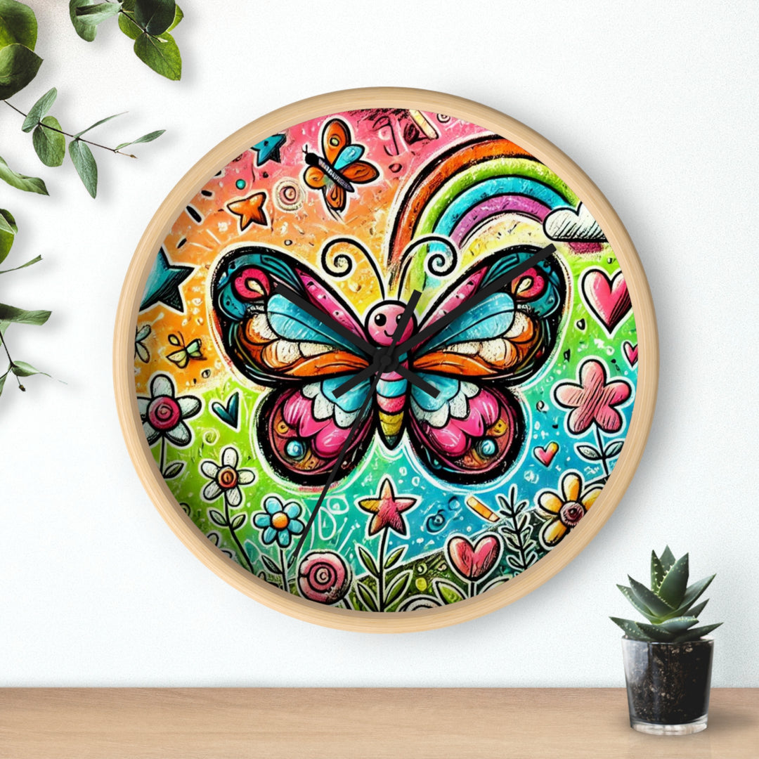 Butterfly Beauty Wall Clock