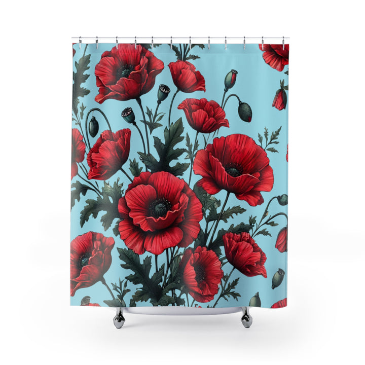 Poppy Blooms Shower Curtains