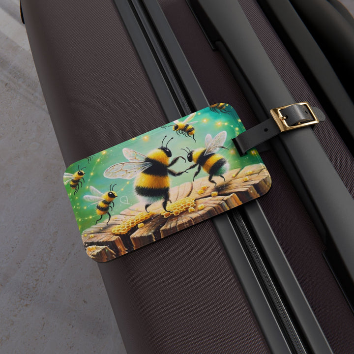 Dancing Bees Luggage Tag