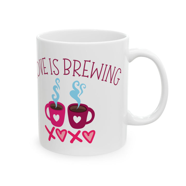 Love Is Brewing Ceramic Mug, (11oz, 15oz)