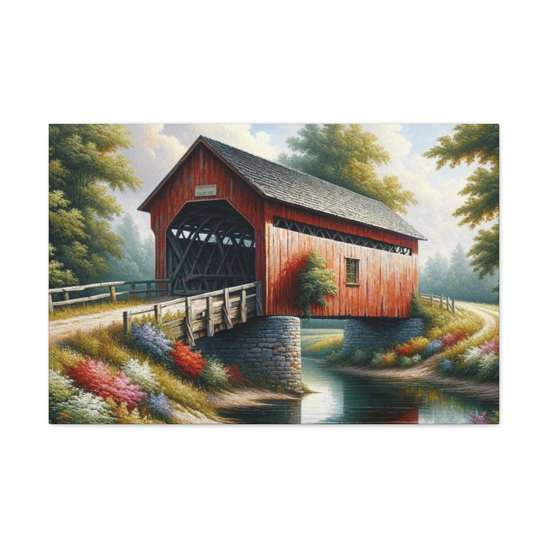 Country Bridge Canvas Gallery Wraps