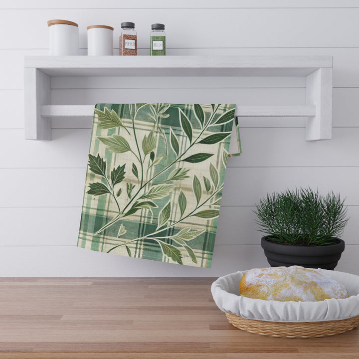 Herbs and Plaids Tea Towels (cotton, poly)