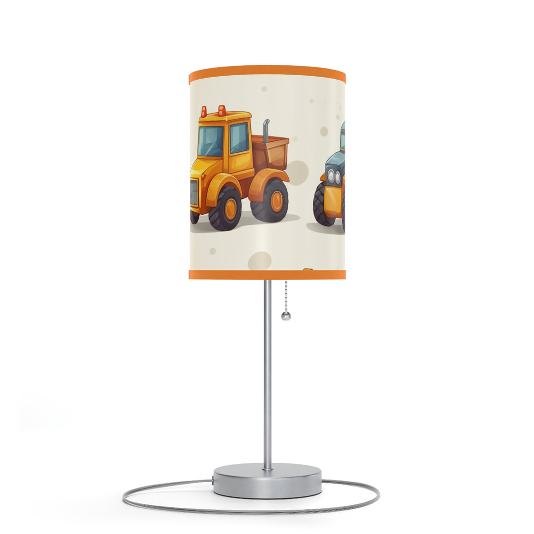 Construction Vehicle Lamp on a Stand