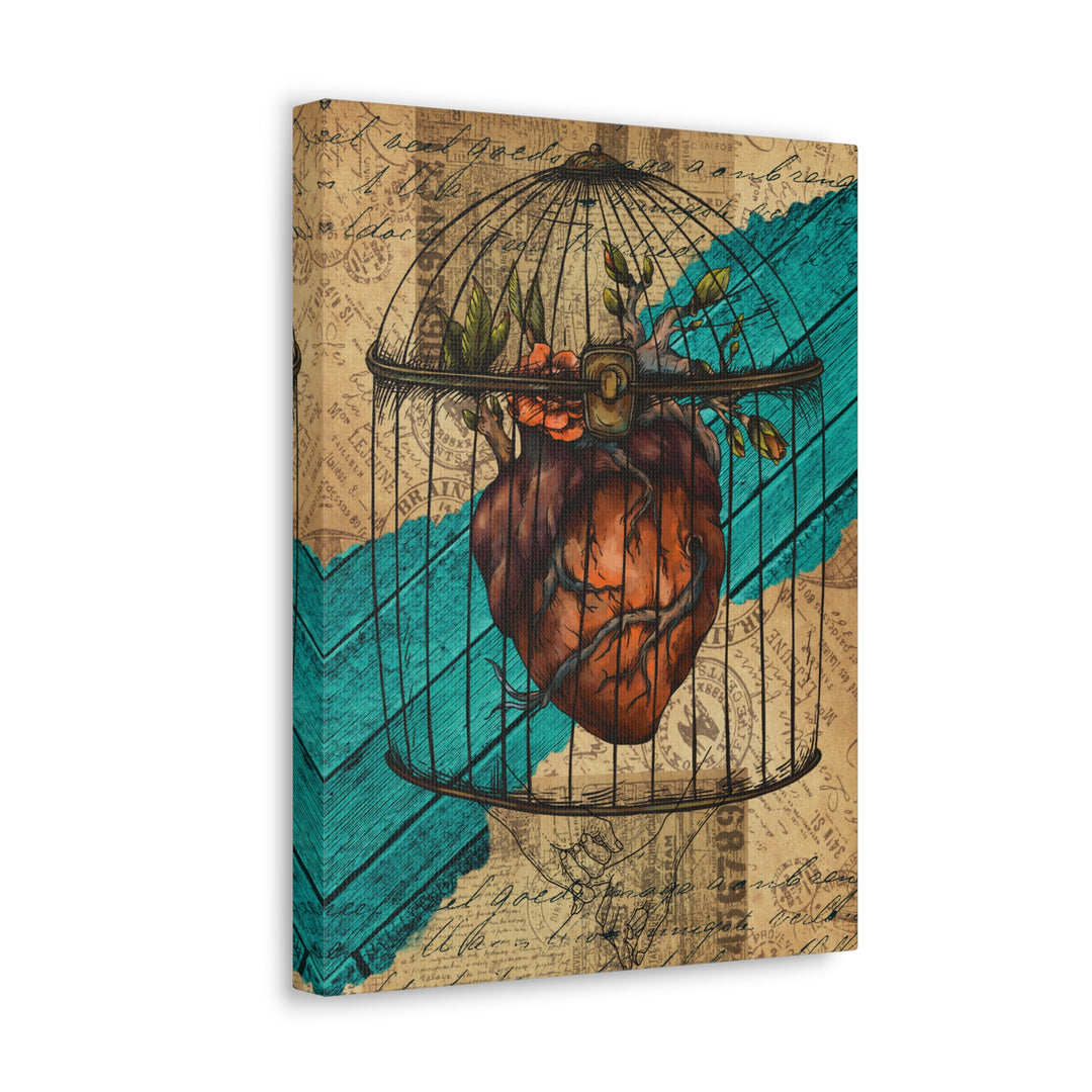 Caged Heart Canvas Gallery Wraps