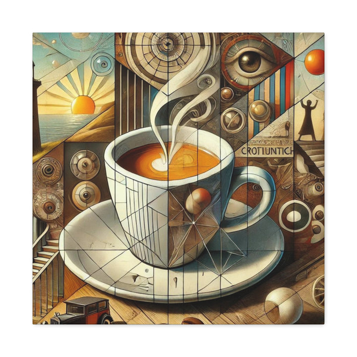 Abstract Coffee Time Canvas Gallery Wraps