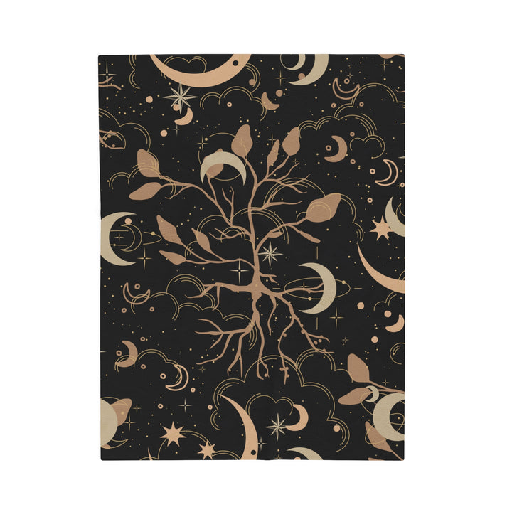 Dark Moon Velveteen Plush Blanket