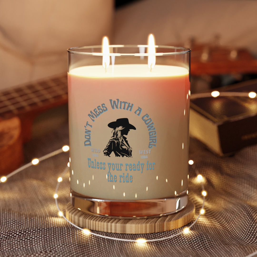 Don't Mess With Cowgirls Scented Candle - Full Glass, 11oz