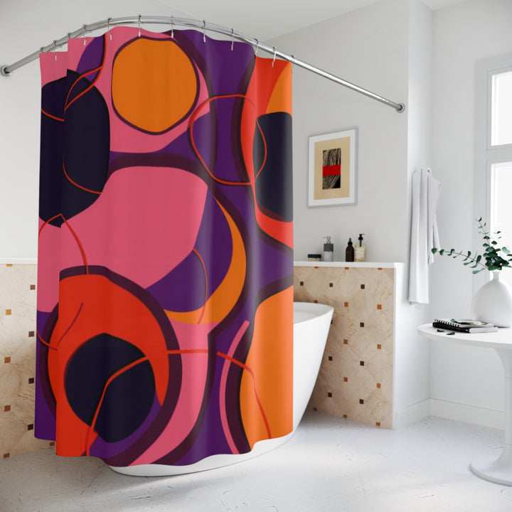 Cirque Chromatique Shower Curtains