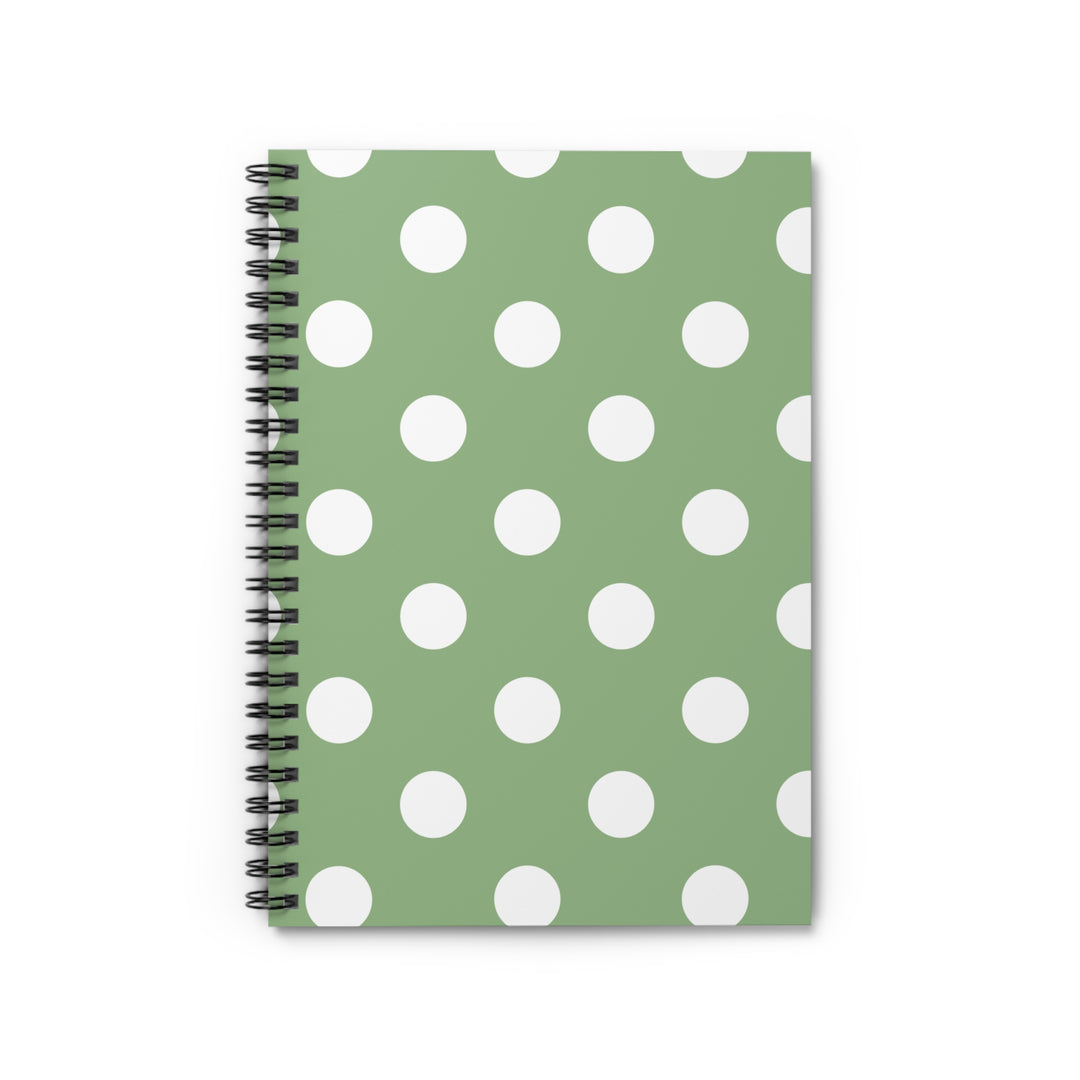 Polka Dot Spiral Notebook - Ruled Line