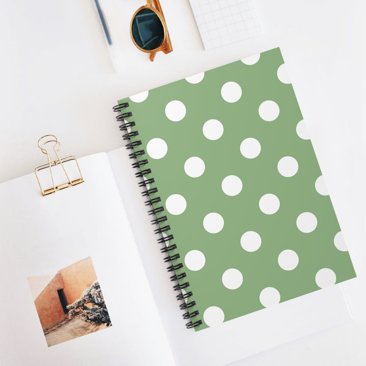 Polka Dot Spiral Notebook - Ruled Line