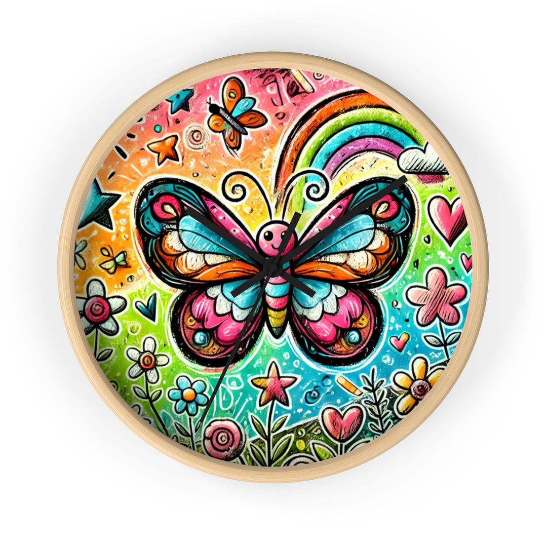 Butterfly Beauty Wall Clock