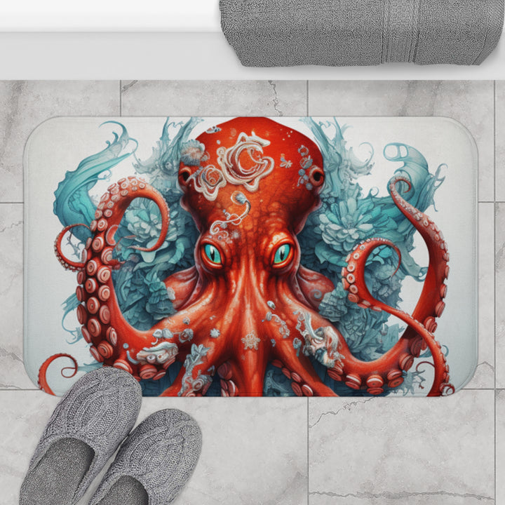 Wild Fierce Octopus Bath Mat