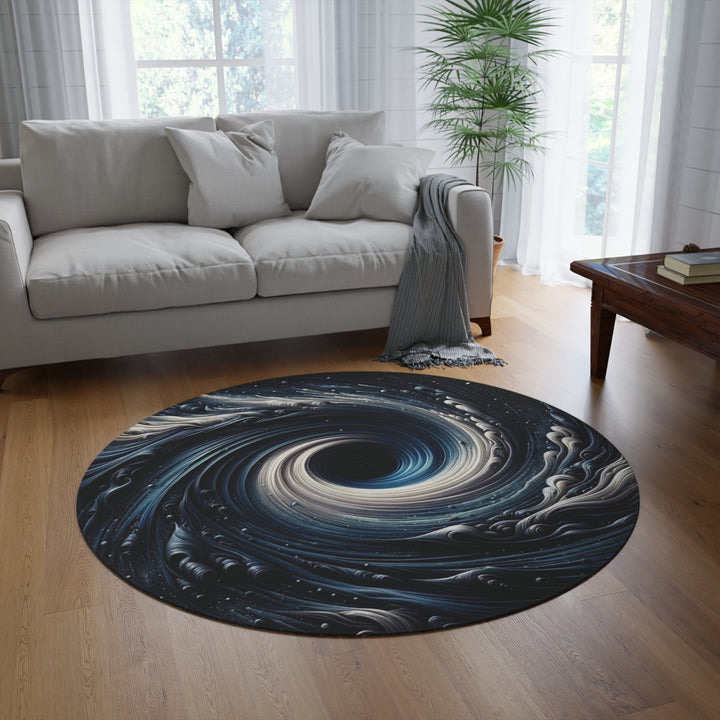 Cosmic Whirlpool Round Rug