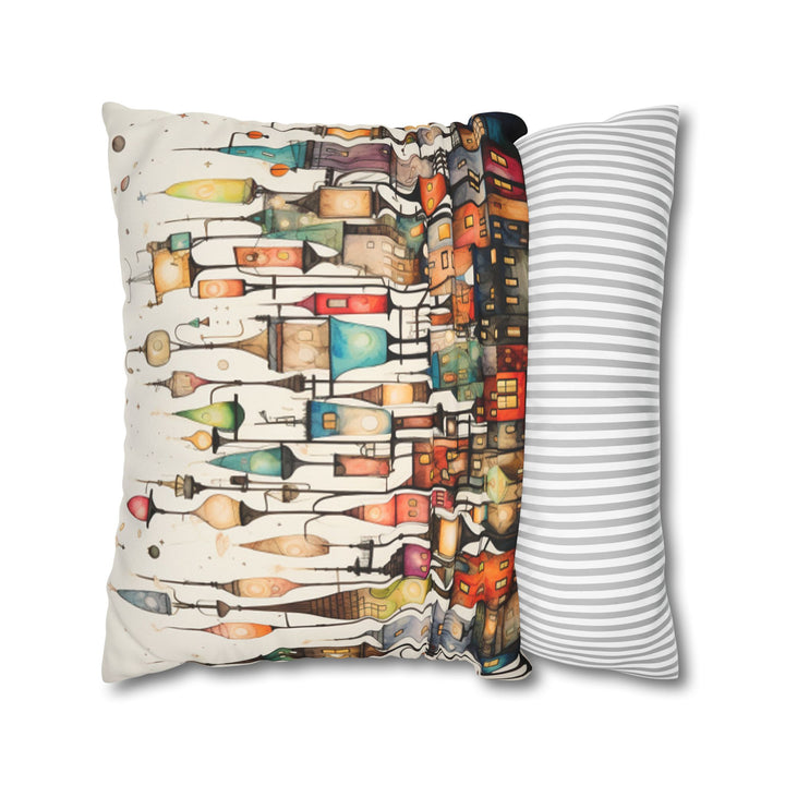 Whimsical City Lights Pillow Case