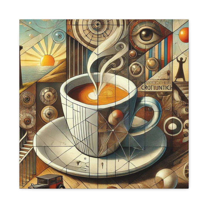 Abstract Coffee Time Canvas Gallery Wraps