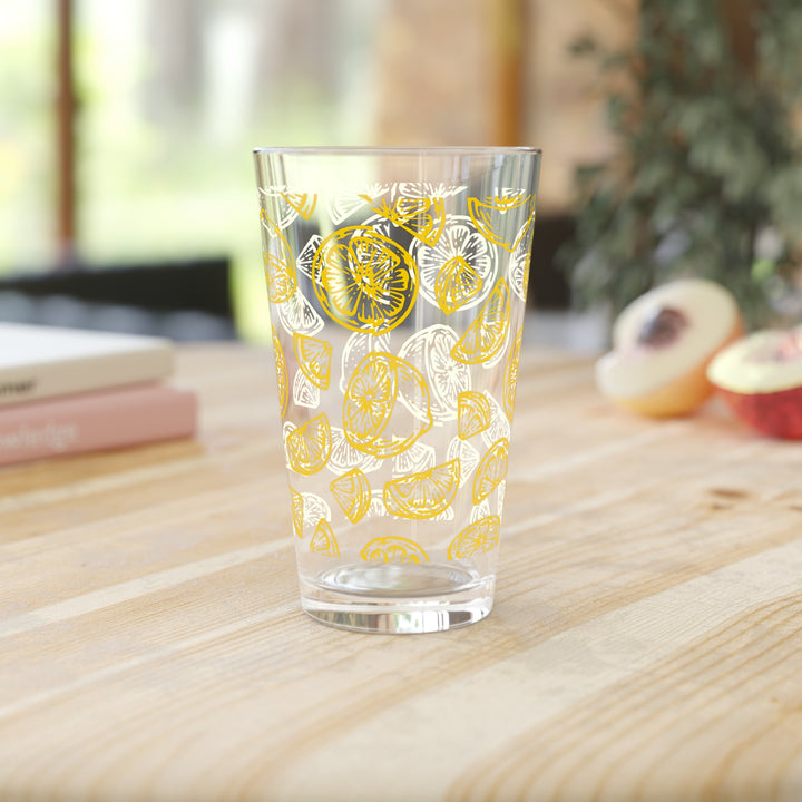 Lemon Slices Pint Glass, 16oz