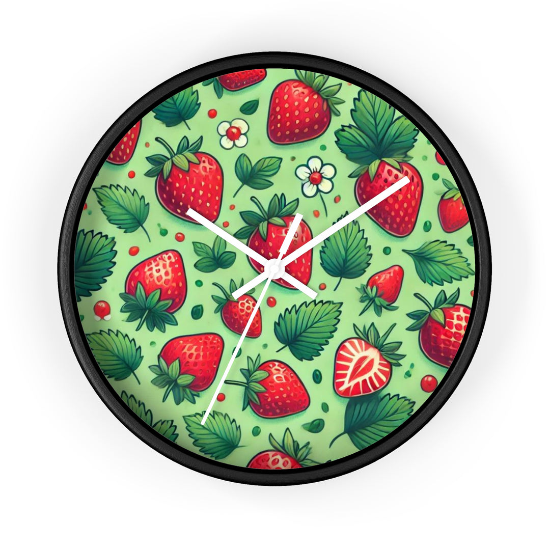 Strawberries Wall Clock