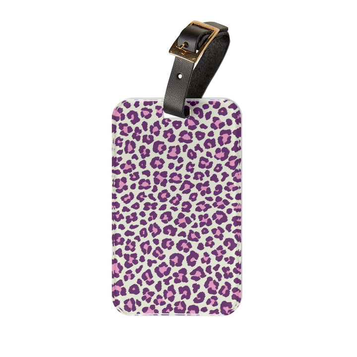 Pink Leopard Luggage Tag