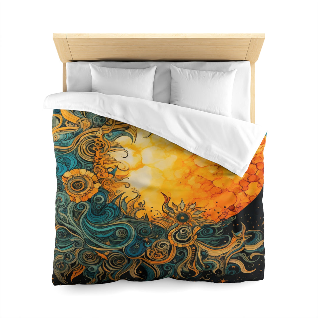 Celestial Elegance Microfiber Duvet Cover