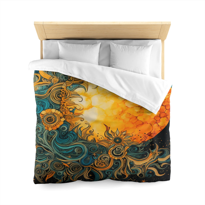 Celestial Elegance Microfiber Duvet Cover