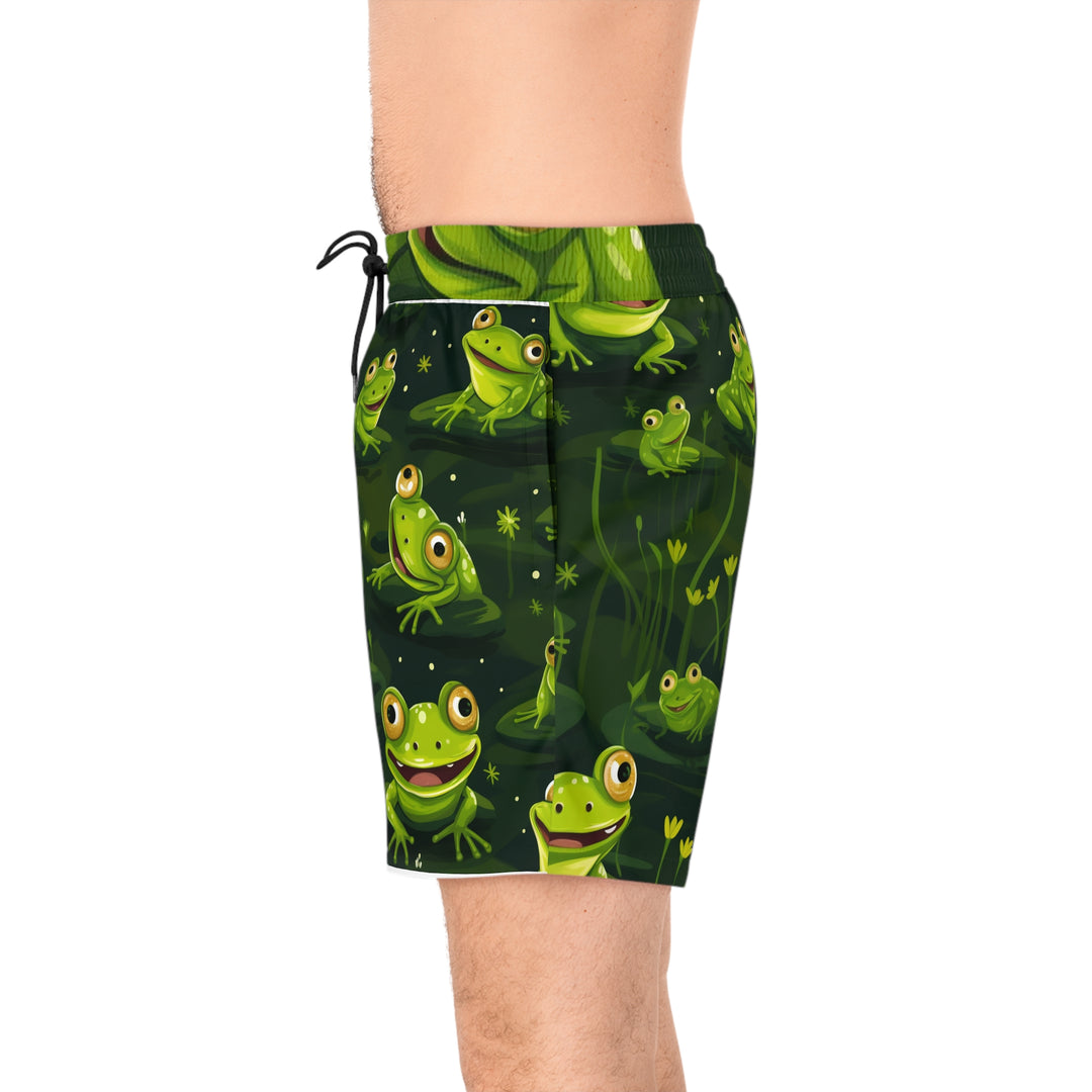 Frog Fun Men's Mid-Length Swim Shorts