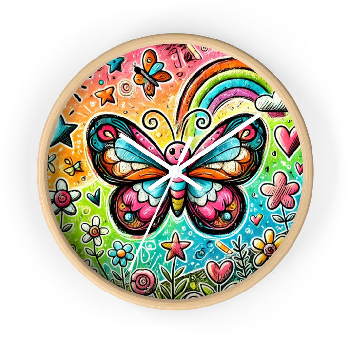 Butterfly Beauty Wall Clock